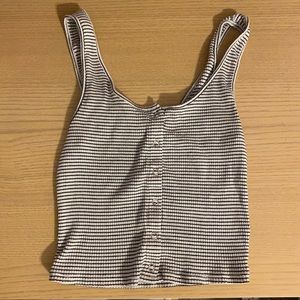 Black and white striped Tank top H&M Size S